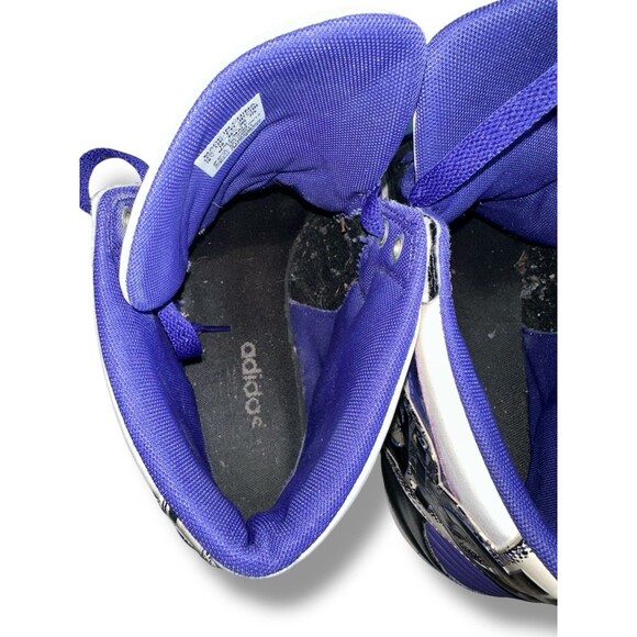 Adidas Originals Attitude Hi G98513 Purple Silver White Men 10.5 Retro Shoes - Picture 13 of 16